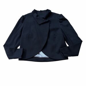 Alice + Olivia Black Cropped Blazer